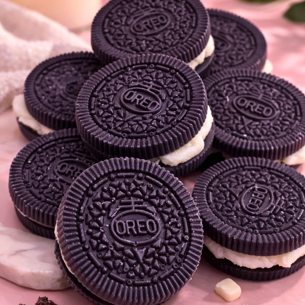 Soy Wax Melts OREO Chocolate Sandwich Cookies - Black with White Cream